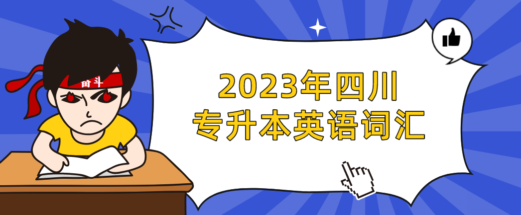 2023年四川专升本英语词汇