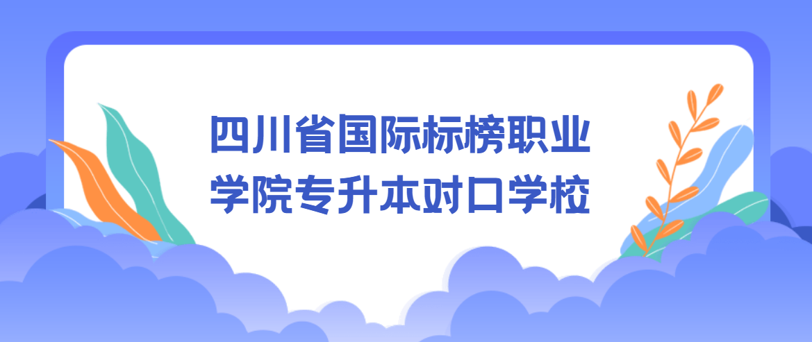 四川省国际标榜职业学院专升本对口学校